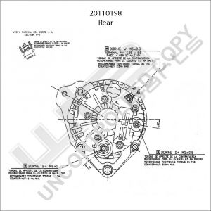 Prestolite Alternator 12V 70A Ford Escort