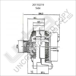 Prestolite Alternator 12V 100A Volvo 850, V70