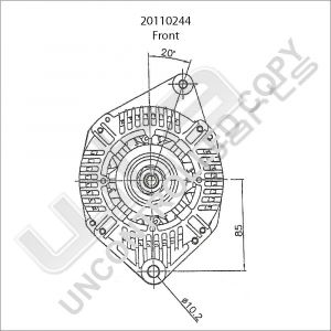 Prestolite Alternator 12V 80A