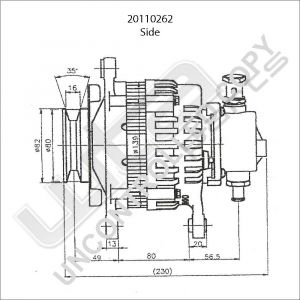 Prestolite Alternator 12V 80A Oper Frontera CV