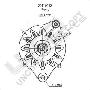 Prestolite Alternator 12V 80A Oper Frontera CV