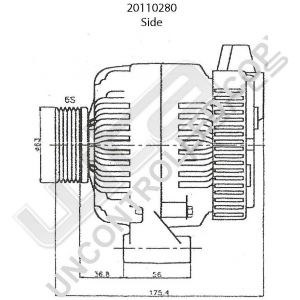 Prestolite Alternator 12V 90A Citroen ZX