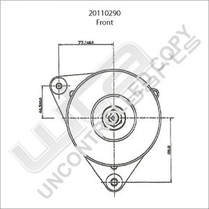 Prestolite Alternator 12V 70A Austin JCB, Land Rov