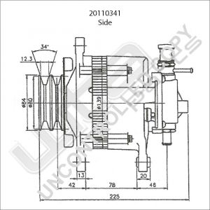 Prestolite Alternator 12V 70A Nissan Pickup,King