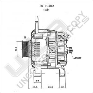 Prestolite Alternator 12V 75A Renaul Clio2