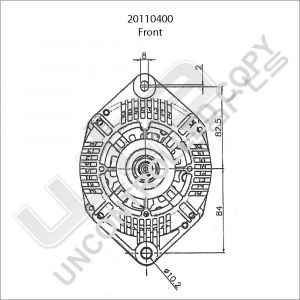 Prestolite Alternator 12V 75A Renaul Clio2