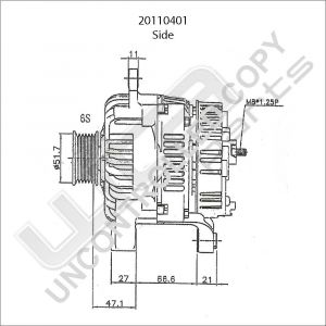 Prestolite Alternator 12V 110A 6K CW