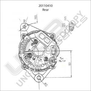 Prestolite Alternator 12V 80A toyota Avensis