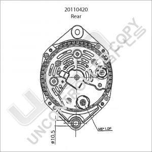 Prestolite Alternator 12V 110A CWRenault Trafic, O