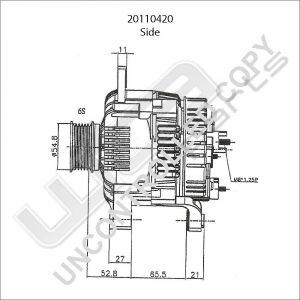 Prestolite Alternator 12V 110A CWRenault Trafic, O