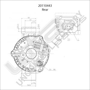 Prestolite Alternator 12V 75A PAD  Ford Maveric, T