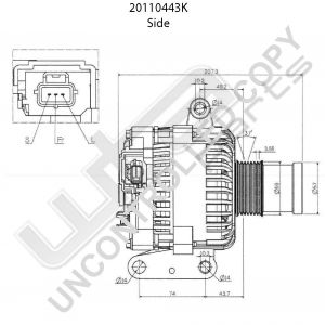 Prestolite Alternator 12V 75A apd/Ford Transit