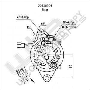 Prestolite Alternator 12V 70A Toyota Hilux