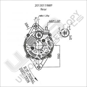 Prestolite Alternator+ V/PUMP 12V 70A