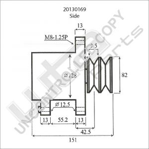 Prestolite Alternator 12V 75A