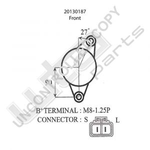 Prestolite Alternator 12V 110A Kia