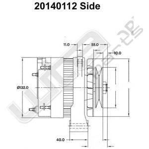 Prestolite Alternator 12V 70A CW Carrierrefrigerat