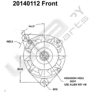 Prestolite Alternator 12V 70A CW Carrierrefrigerat