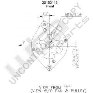 Prestolite Alternator 12V 90A IG Marine