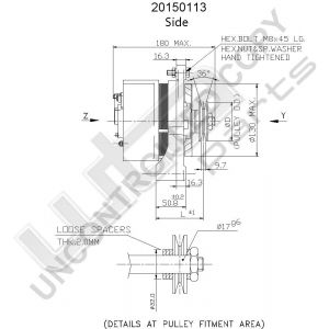 Prestolite Alternator 12V 90A IG Marine