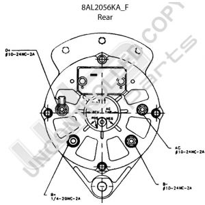 Prestolite Alternator for CNH 12V 51A