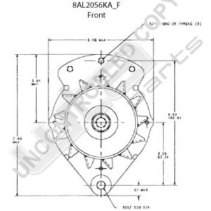 Prestolite Alternator for CNH 12V 51A