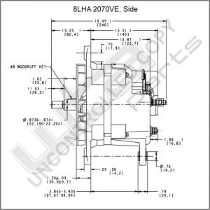 Prestolite Alternator 12V 160A longbrush