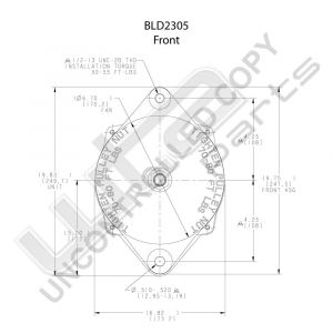 Prestolite Alternator 12V 140A-HEX/BRSH-ITERM