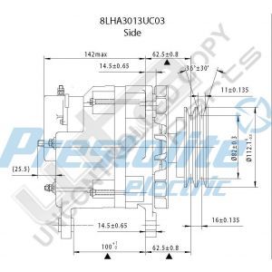 Prestolite Alternator 8LHA 24V 110A