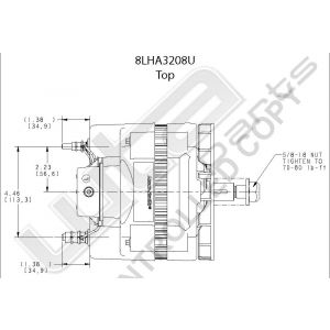 Prestolite Alternator 24V 110Aajust reg e/coat