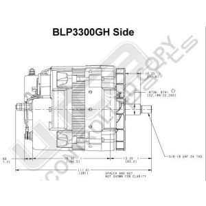 Prestolite Alternator 24V 140A Temsa forUS mar geisoleerd
