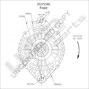 Prestolite Alternator 12V 80A Fiat Ducato