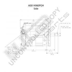 Prestolite Alternator 4000 serie 24V 200Aniet meer leverbaar