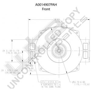 Prestolite Alternator 14V 270A-ISO.GRD-P.MNT