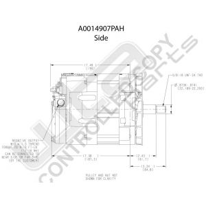 Prestolite Alternator 14V 270A-ISO.GRD-P.MNT