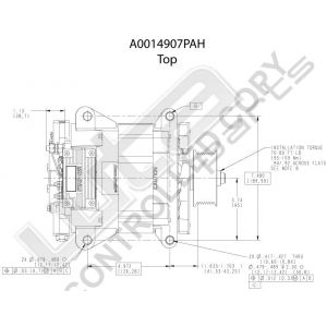 Prestolite Alternator 14V 270A-ISO.GRD-P.MNT