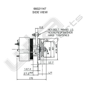 Prestolite Alternator 12V 70A Massey Fergusson