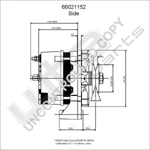 Prestolite Alternator 12V 65A BMW, Saab