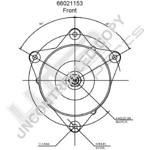 Prestolite Alternator 12V 65A Multifit