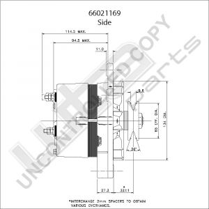 Prestolite Alternator 12V 70A Multifit