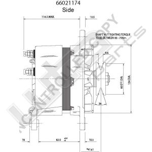 Prestolite Alternator 24V 55A Multifit