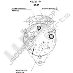 Prestolite Alternator 24V 55A Multifit