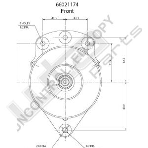 Prestolite Alternator 24V 55A Multifit