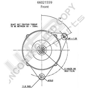 Prestolite Alternator 12V 70A Citroen AX, BX,Peug