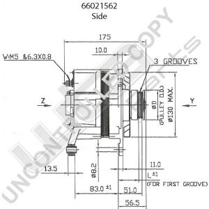 Prestolite Alternator 12V 70A Ford Escort-Orion
