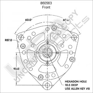 Prestolite Alternator 24V 100A old Actros