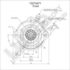 CAV Prestolite starter 24V 7.8KW 10T CW