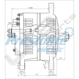 Prestolite Alternator 24V 105A