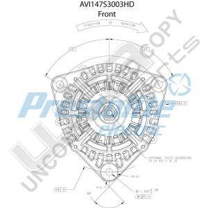 Prestolite Alternator 24V 120A CW MBbracket