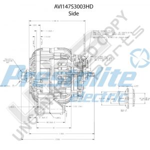 Prestolite Alternator 24V 120A CW MBbracket